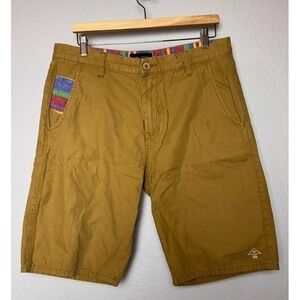 LRG Chino Shorts Men's Size 34 Mustard Workwear Alternative 90s Skater Summer